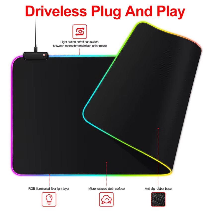 iMice RGB Gaming Mouse Pad