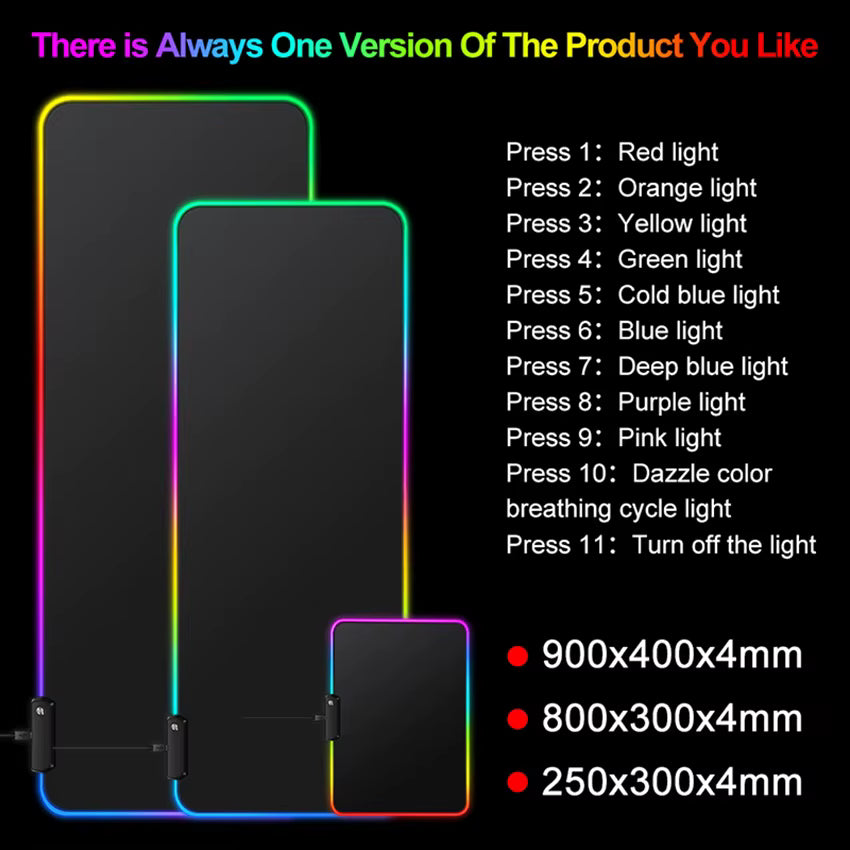iMice RGB Gaming Mouse Pad
